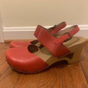 Dansko Red Clog Heels